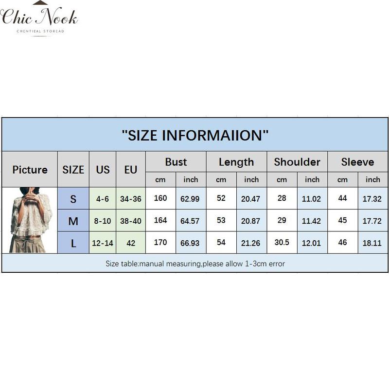 Women'S Summer Trendy Lace T-Shirt Long Flared Sleeve round Neck Sheer Party Tops